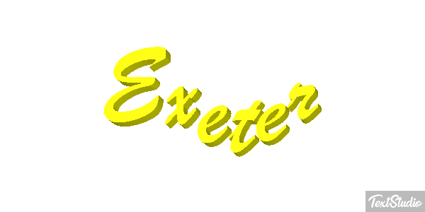 Exeter Текстовый эффект