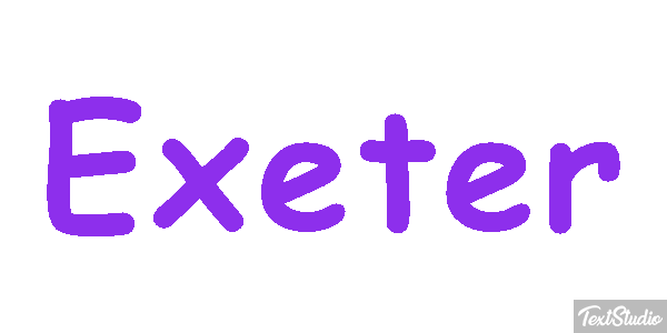 Exeter Текстовый эффект