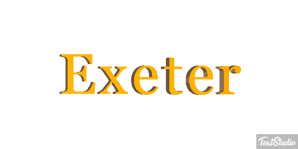Exeter Текстовый эффект