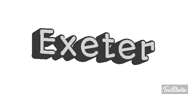 Exeter Текстовый эффект