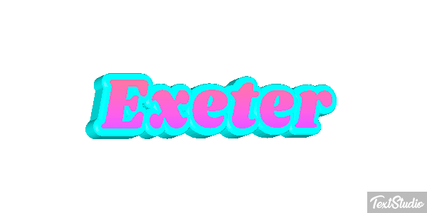 Exeter Текстовый эффект