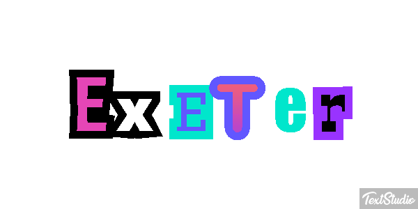 Exeter Текстовый эффект