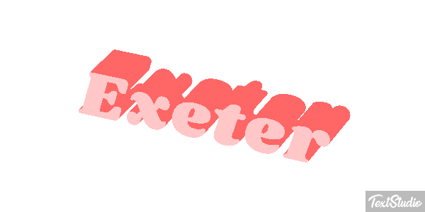 Exeter Текстовый эффект