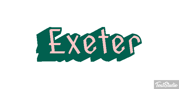 Exeter Текстовый эффект