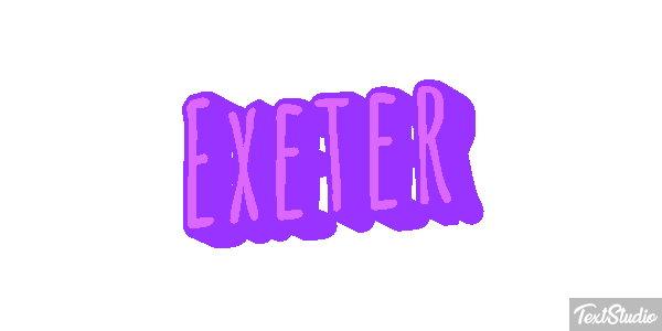 Exeter Текстовый эффект