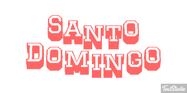 Santo Domingo Effetto testo