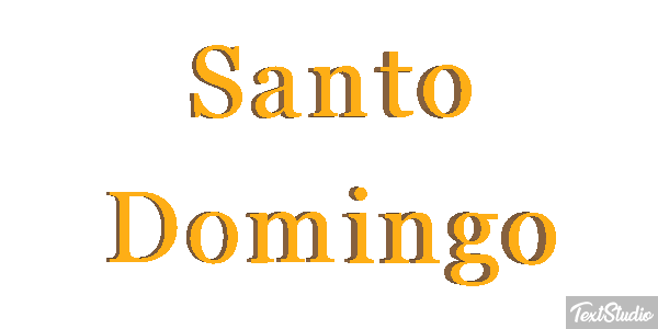 Santo Domingo Effetto testo