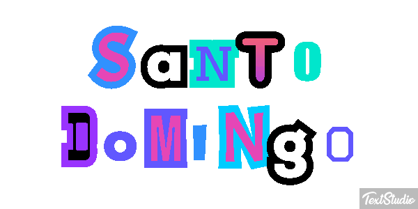 Santo Domingo Effetto testo