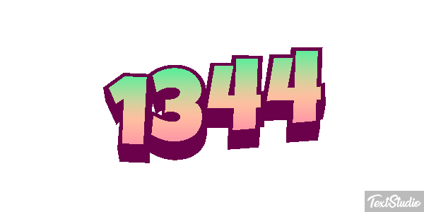 1344 Text effect