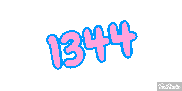1344 Text effect