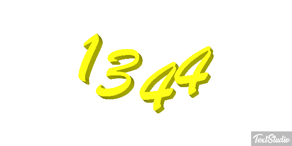 1344 Text effect