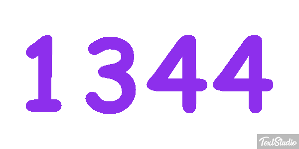 1344 Text effect