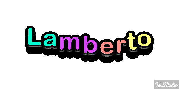Lamberto Efecto de texto