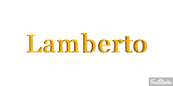 Lamberto Efecto de texto