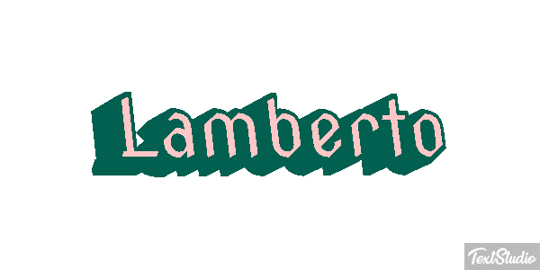 Lamberto Efecto de texto