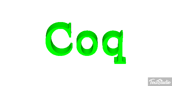 Coq テキスト効果