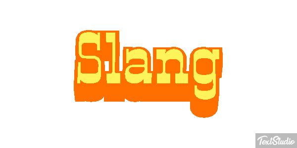 Slang Tekst effect