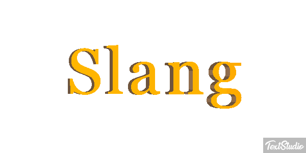 Slang Tekst effect