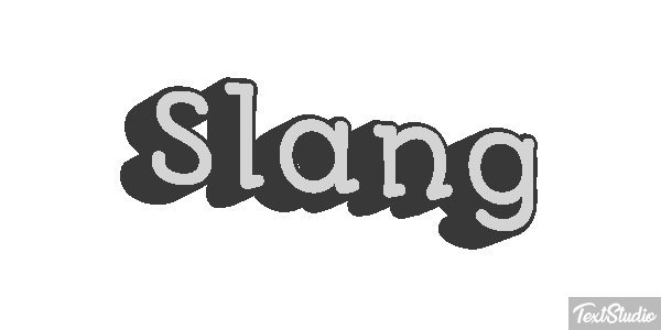 Slang Tekst effect