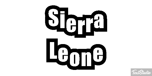 Sierra Leone Text effect