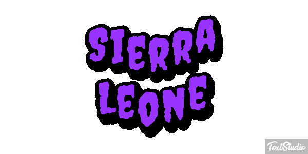 Sierra Leone Text effect
