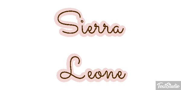 Sierra Leone Text effect