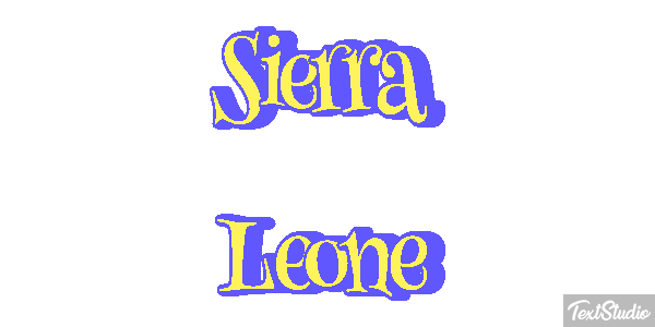 Sierra Leone Text effect