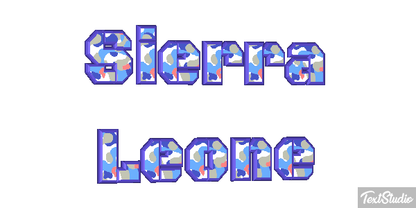 Sierra Leone Text effect
