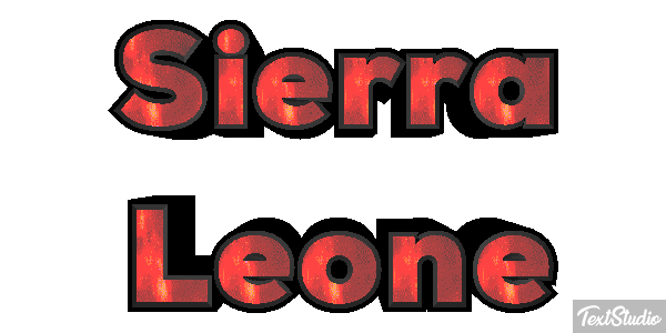 Sierra Leone Text effect