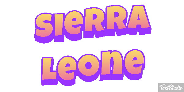 Sierra Leone Text effect