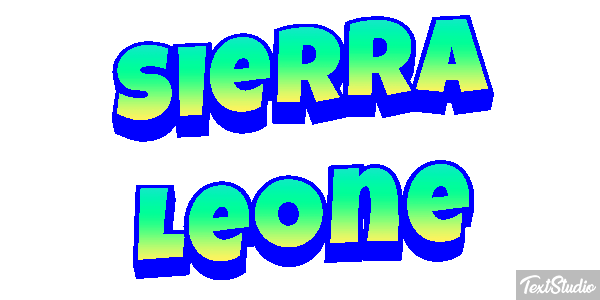 Sierra Leone Text effect