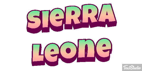 Sierra Leone Text effect
