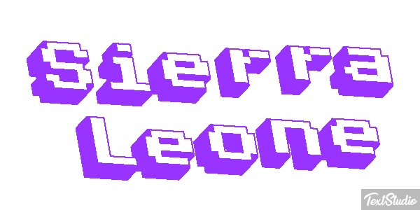 Sierra Leone Text effect