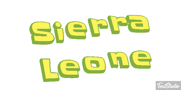 Sierra Leone Text effect