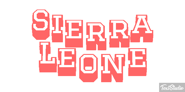 Sierra Leone Text effect
