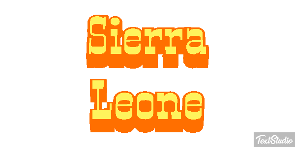 Sierra Leone Text effect