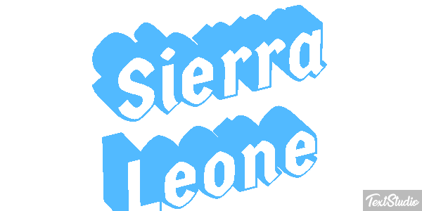 Sierra Leone Text effect