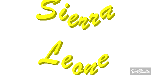 Sierra Leone Text effect