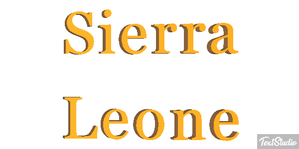 Sierra Leone Text effect