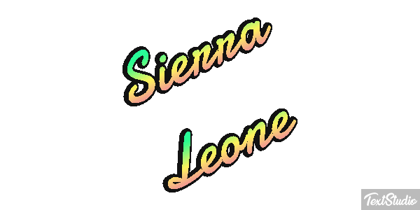 Sierra Leone Text effect