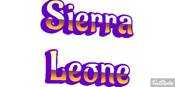 Sierra Leone Text effect