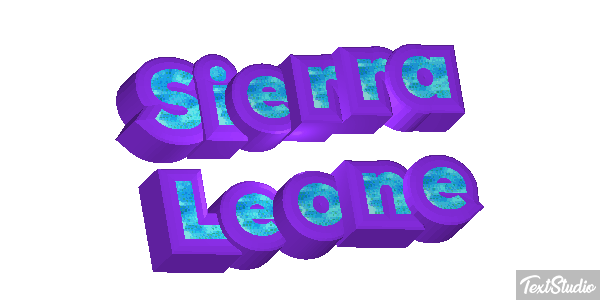 Sierra Leone Text effect