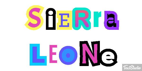 Sierra Leone Text effect