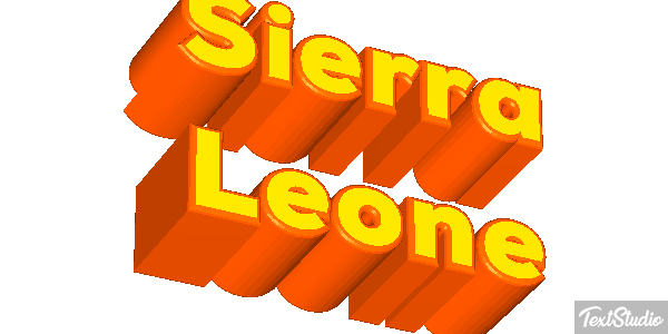 Sierra Leone Text effect