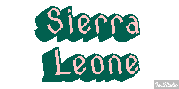 Sierra Leone Text effect
