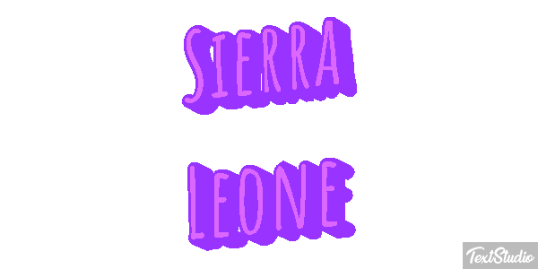 Sierra Leone Text effect