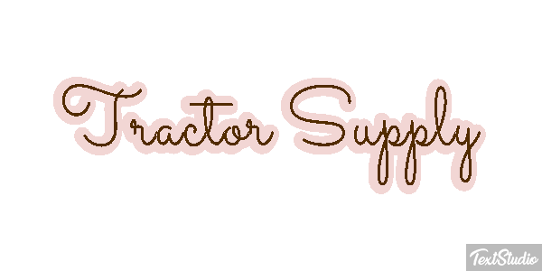 Tractor Supply Efeito do texto