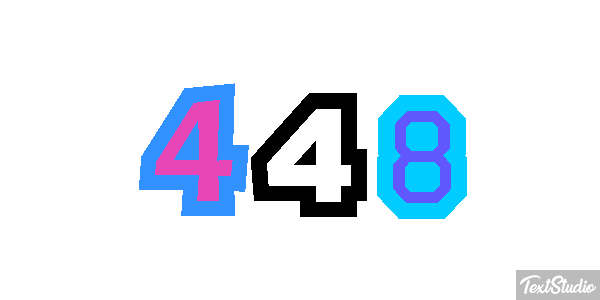 448 Efecto de texto