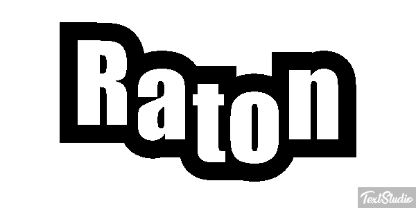 Raton Effet de texte