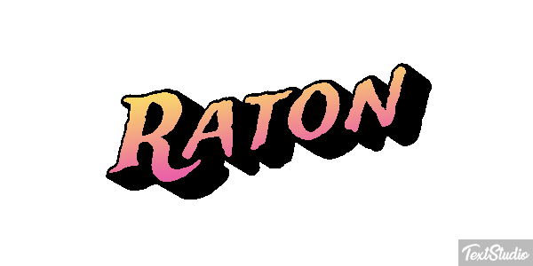 Raton Effet de texte